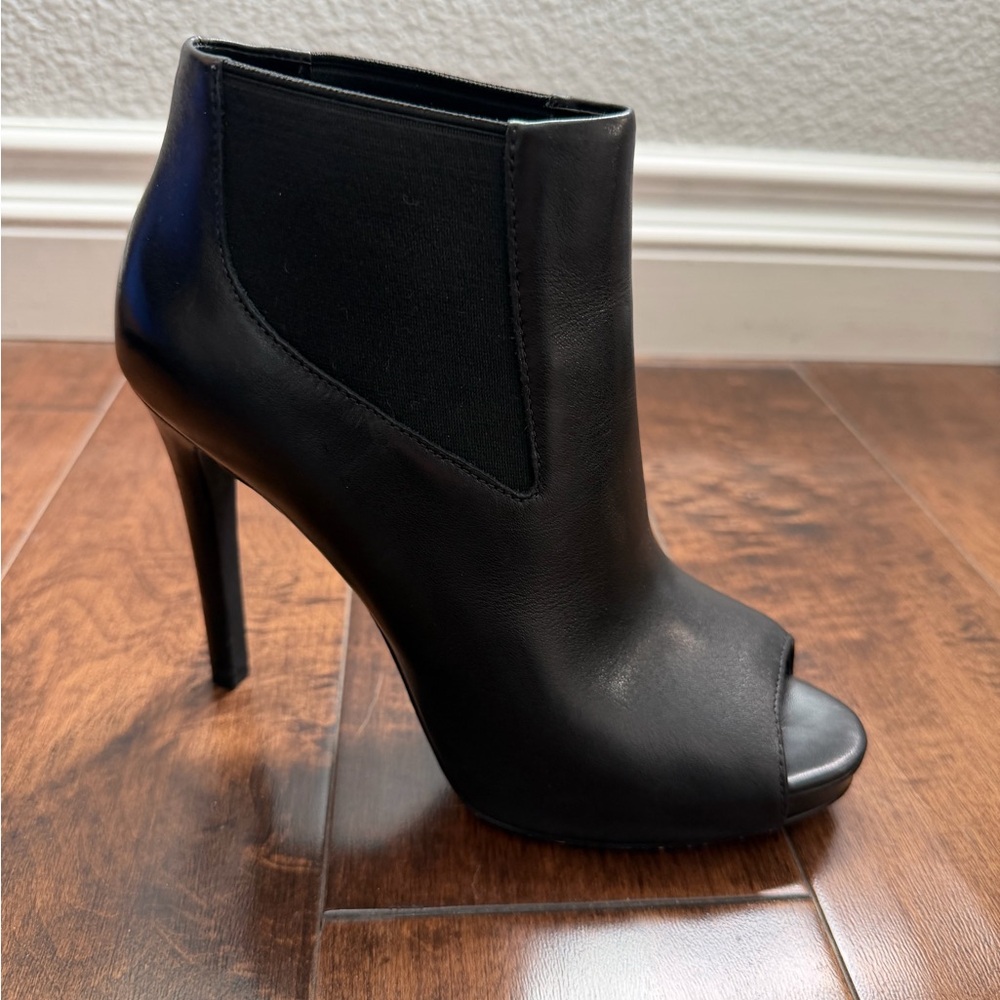 Ash Amber Peep-Toe Ankle Booties